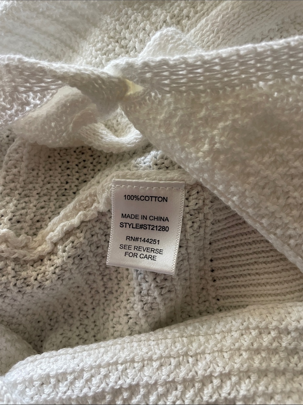 White Knit Tank Wide leg pant set - Picture 5 of 6
